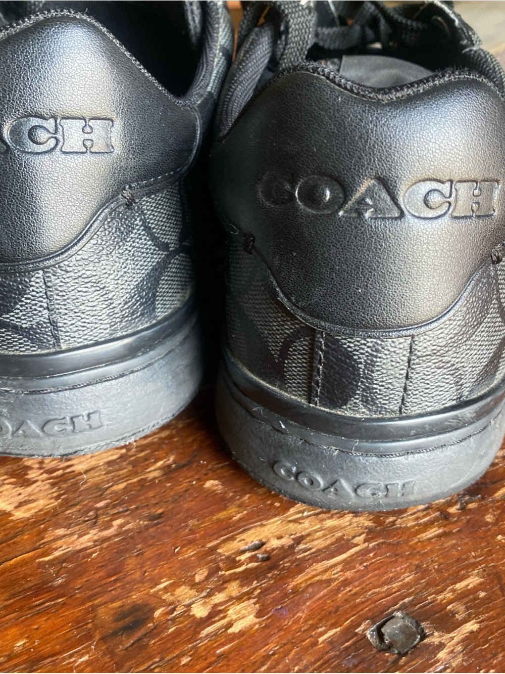 Coach Men's Black Signature C Sneaker - Picture 4 of 9